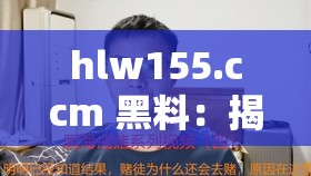 hlw155.ccm 黑料：揭示网络背后的秘密