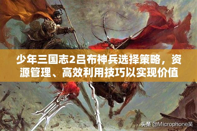 少年三国志2吕布神兵选择策略，资源管理、高效利用技巧以实现价值最大化