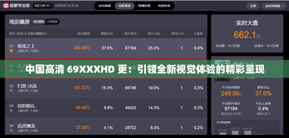 中国高清 69XXXHD 更：引领全新视觉体验的精彩呈现