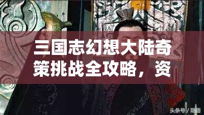 三国志幻想大陆奇策挑战全攻略，资源管理高效技巧及避免浪费的实战策略