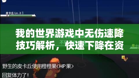 我的世界游戏中无伤速降技巧解析，快速下降在资源管理中的关键策略与重要性