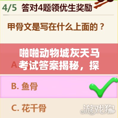 啪啪动物城灰天马考试答案揭秘，探索资源管理的智慧与实践之道