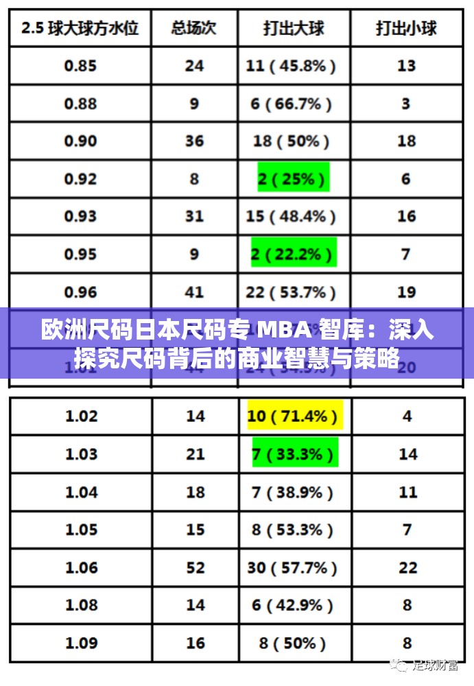 欧洲尺码日本尺码专 MBA 智库：深入探究尺码背后的商业智慧与策略