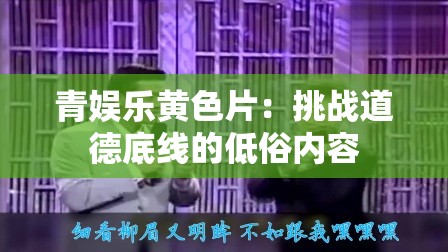 青娱乐黄色片：挑战道德底线的低俗内容