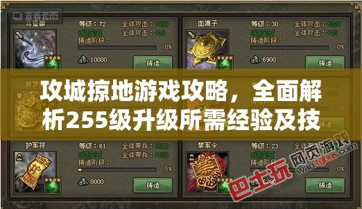 攻城掠地游戏攻略，全面解析255级升级所需经验及技巧大揭秘