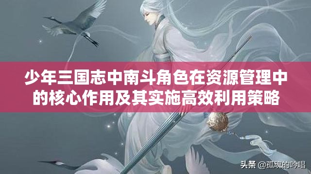 少年三国志中南斗角色在资源管理中的核心作用及其实施高效利用策略