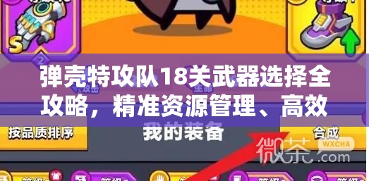 弹壳特攻队18关武器选择全攻略，精准资源管理、高效利用策略与避免武器浪费指南