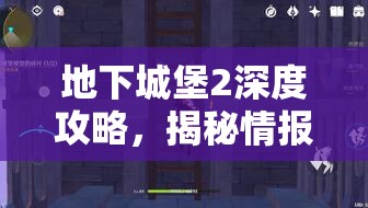 地下城堡2深度攻略，揭秘情报贩子碎片的高效获取与巧妙使用方法