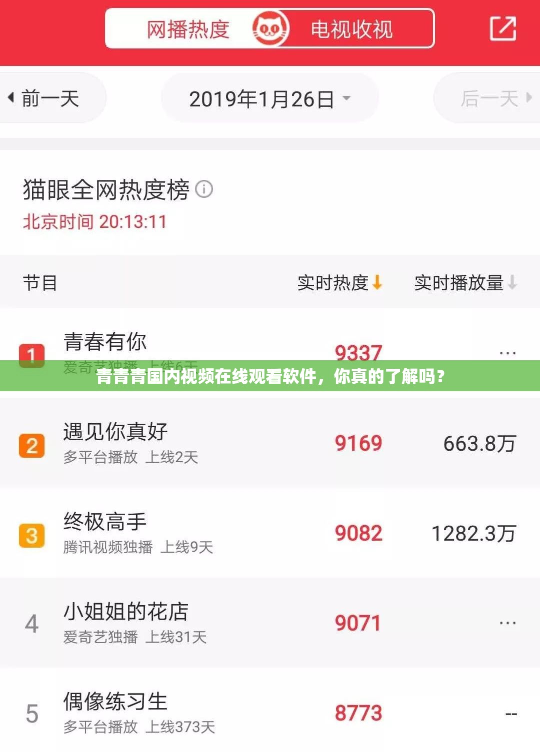 青青青国内视频在线观看软件，你真的了解吗？