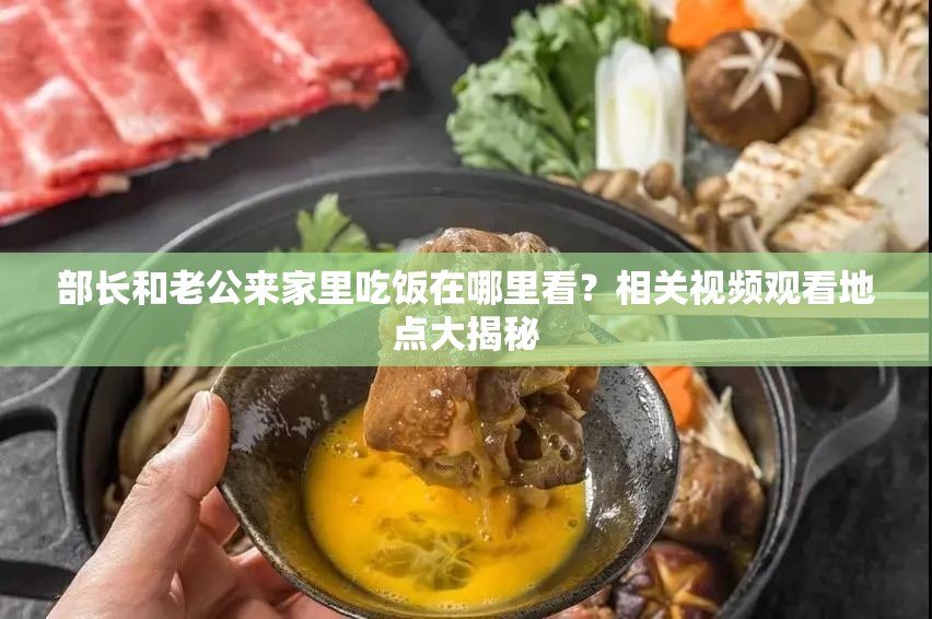 部长和老公来家里吃饭在哪里看？相关视频观看地点大揭秘