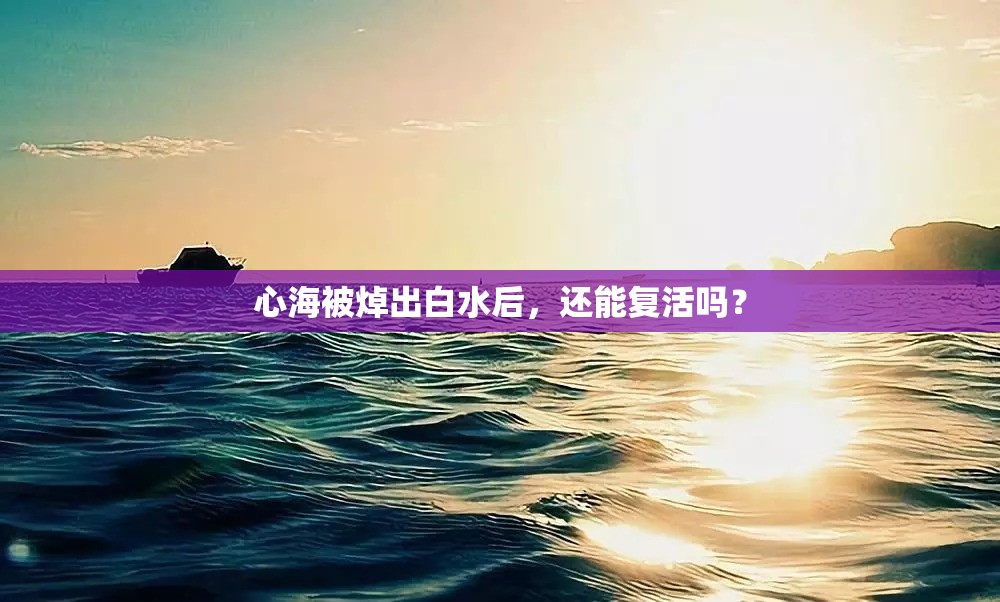 心海被焯出白水后，还能复活吗？