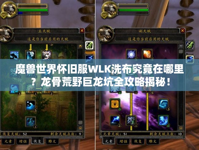 魔兽世界怀旧服WLK洗布究竟在哪里？龙骨荒野巨龙坑全攻略揭秘！