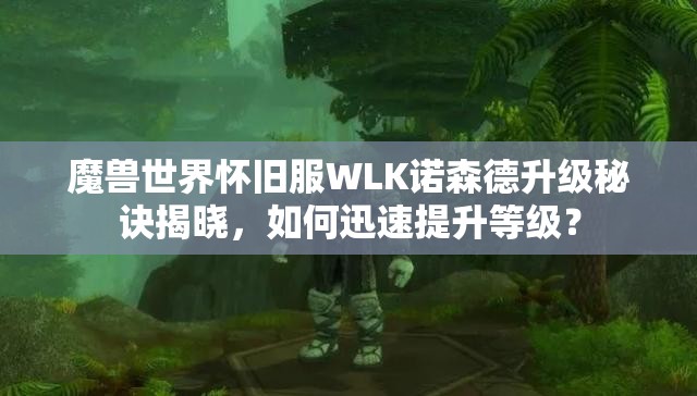 魔兽世界怀旧服WLK诺森德升级秘诀揭晓，如何迅速提升等级？