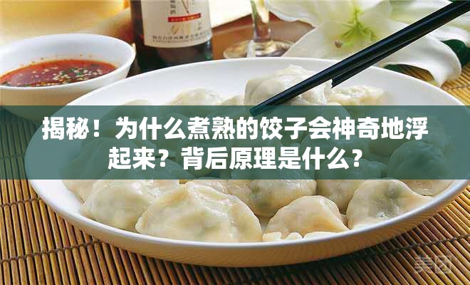 揭秘！为什么煮熟的饺子会神奇地浮起来？背后原理是什么？