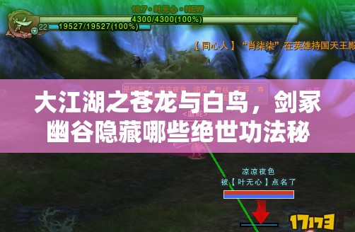 大江湖之苍龙与白鸟，剑冢幽谷隐藏哪些绝世功法秘籍？快来一探究竟！